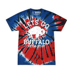 Lets Go Buffalo V2 BLACK tie-dye t-shirt