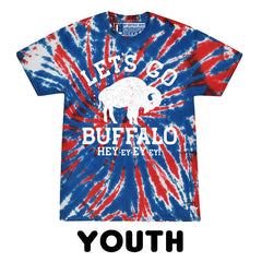 Lets Go Buffalo *YOUTH* tie-dye t-shirt