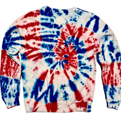 Lets Go Buffalo tie-dye Adult unisex CREWNECK