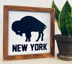 9" x 9" Standing Buffalo NY Farmhouse sign