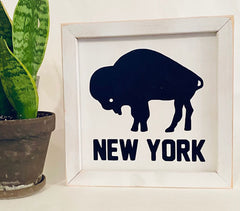 9" x 9" Standing Buffalo NY Farmhouse sign