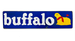 Buffalo butter lamb rustic sign