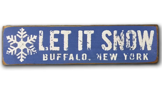 Let it Snow rustic sign